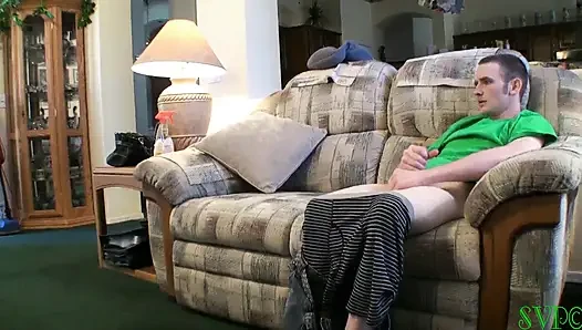 My Cougar BBW Stepmom Helps Me Masturbate