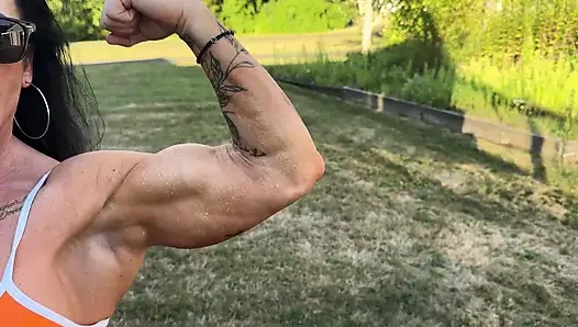 Muscle MILFs Cum Command JOI