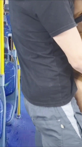 Jaw-dropping moment from "Naughty thigh hottie inside public transport and cums in her big ass"