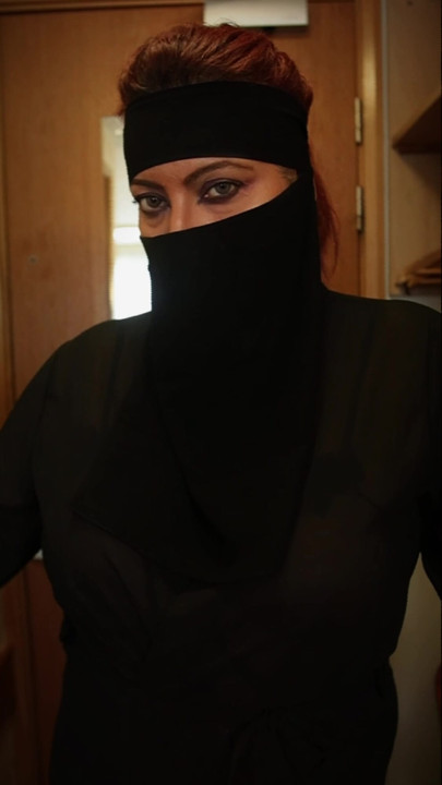 Grote kont Arabisch meisje