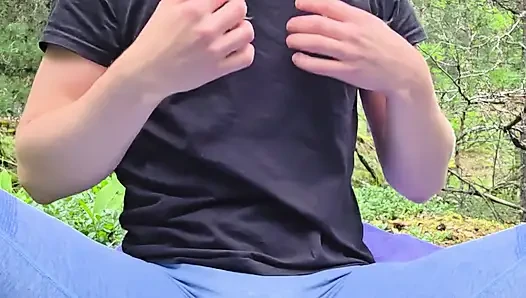 Anal fun in forest
