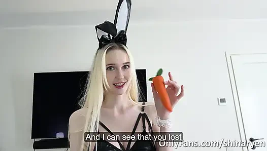 Osterhäschen-stiefschwester wurde verrückt - sie hatte keine gesichtsbesamung erwartet!