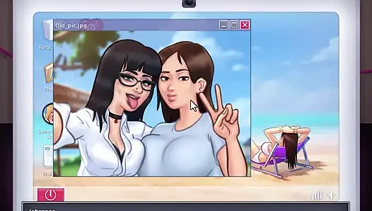Summertime saga - jessy lagi asik muasin dirinya sendiri
