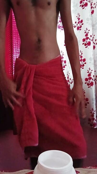 After a quick shower, a body massage