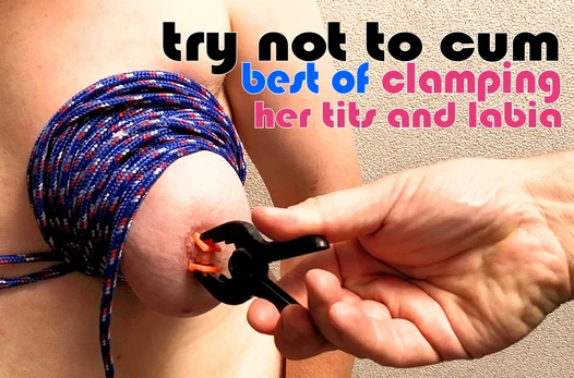 XMas Special: Best of clamps pain - try not to cum