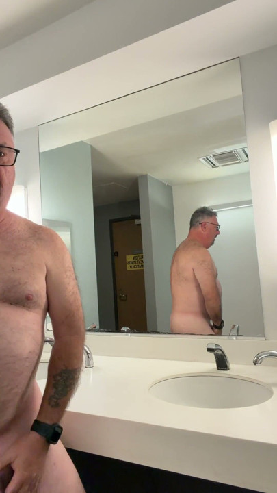 Luvbennude Has Some Fun in a Public Bathroom | Clip 1