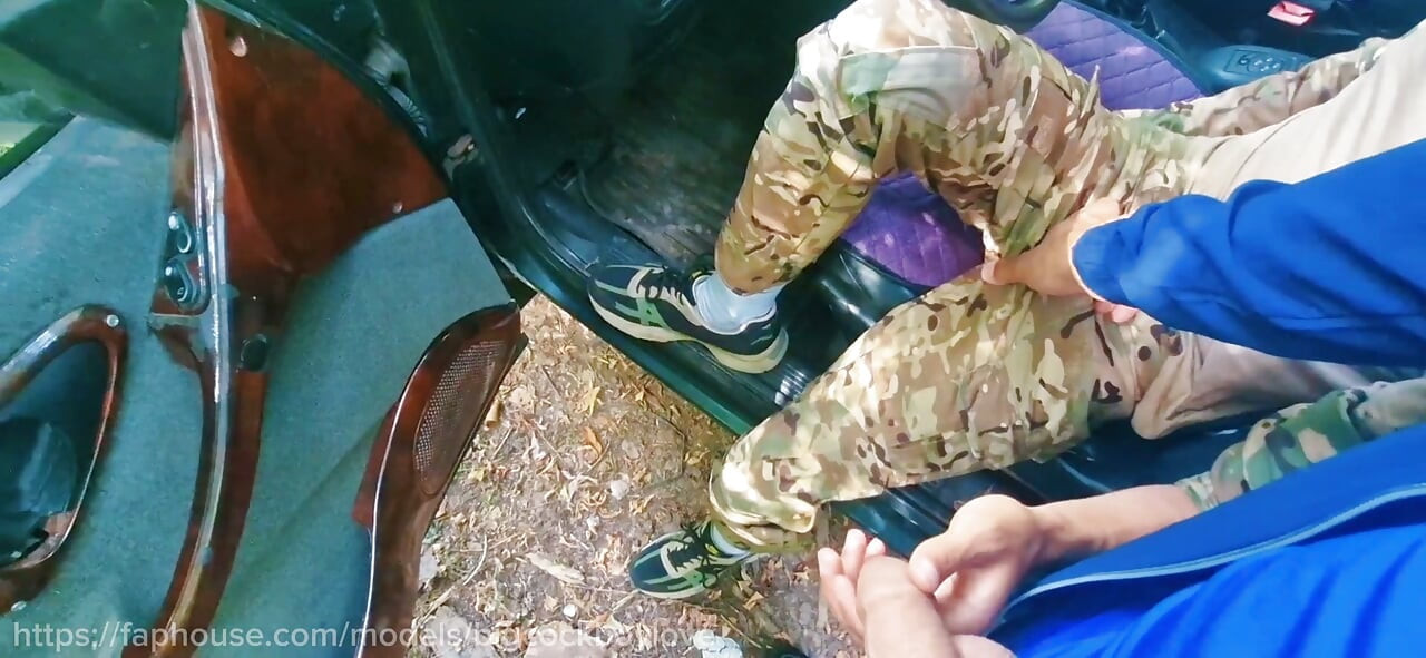 Soldiers Sucked Each Other's Dicks in Public Until They Cummed in Their Mouths.