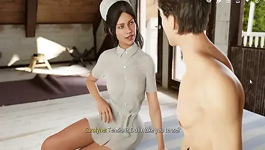 Hentai oyunu: hemşiremle sert yatakta seks - büyük göğüslerine boşalıyor