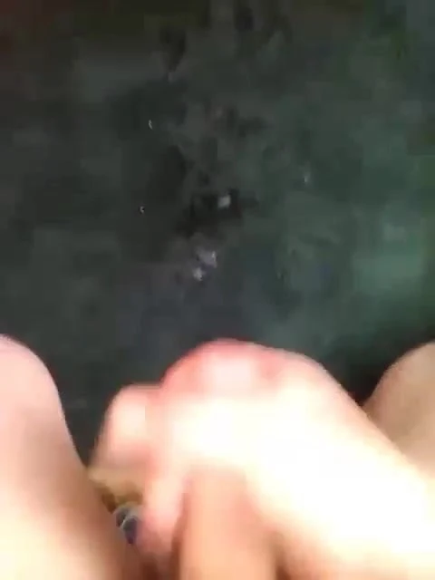Jacking off with nice cum shot