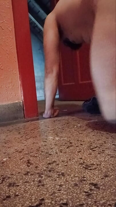 and cumshot of the naked at work