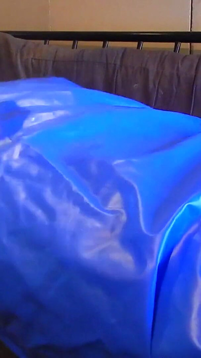 Iconic moment from "Inflated Waterbed Mattress Hump"