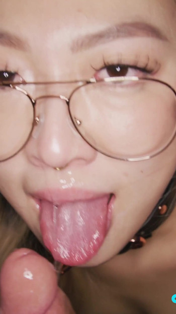 Emotional moment from "Asian teen takes directions and makes a sloppy mess gagging on my cock - Themindoftommy"