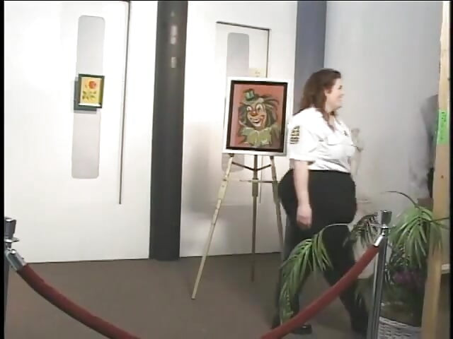 Man buries his face in the huge ass of a disturbingly fat bitch and fucks her