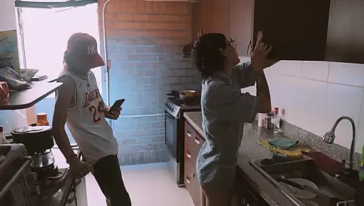 Fucking My Boss in the Kitchen