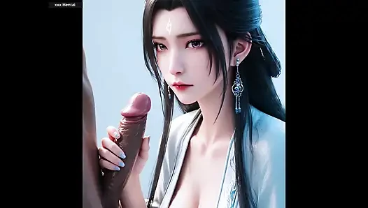 Bokong itu jadi rendering- hentai animasi 3D