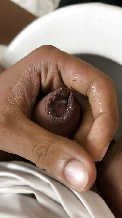 Solo masturbating and cumshot