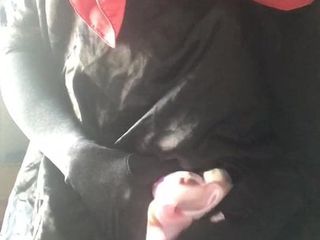 Silk and Satin Hijab-Whore Karen cums