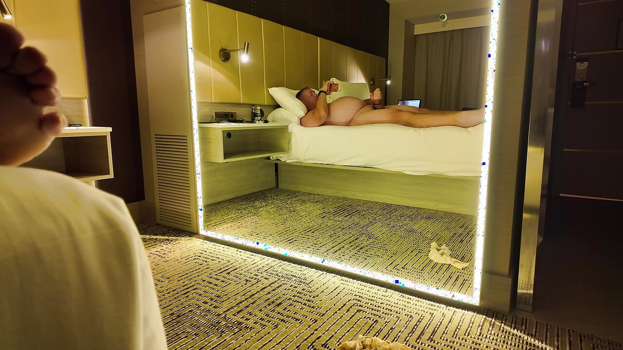 Uma bela sessão de masturbação em Las Vegas