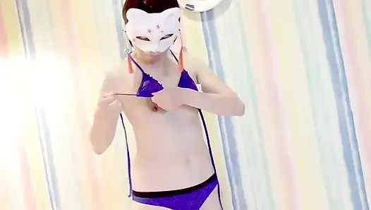 Mayu Nr. 59 Badeanzug-anpassung, Anallecken, Weißäugiger Orgasmus, Sperma-trinken, Brustwarzenpiercing, Spritzen