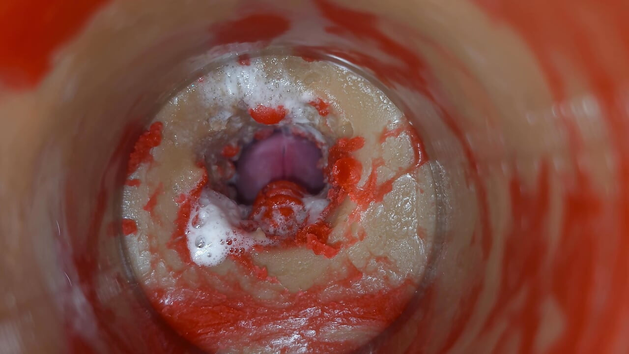 गर्भाधान - आंतरिक कैमरा गहरे पुरुष स्खलन को कैप्चर करता है