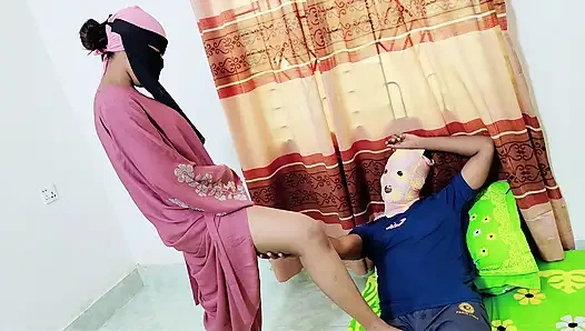 Hijabi stepmom want stepson big dick in her hairy pussy Desi hot xxx