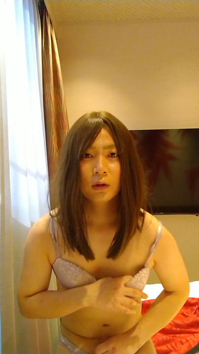 Japanese crossdresses masturbate | Clip 1