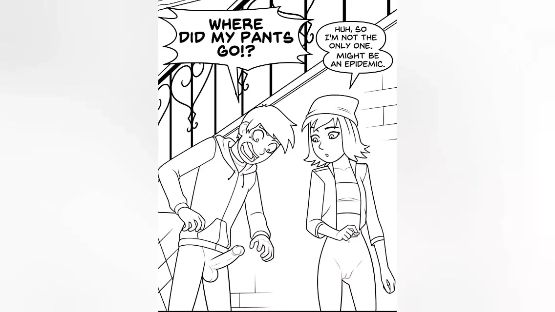 我的朋友把她的屁股放在我身上，这样我就可以操她 - 素描漫画