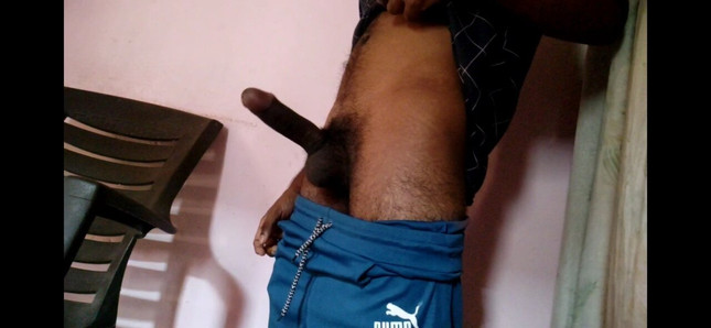 Sensual mastrubação indiana de pau grande, garoto desi gostoso mostrando pau grande