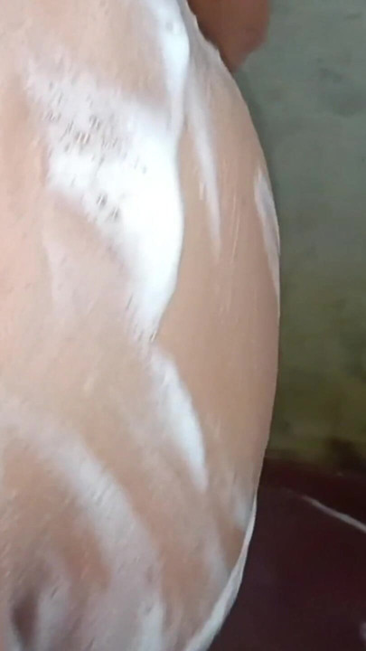 Newly Married Wife Bathing Nude  in Public Bathroom | Clip 1