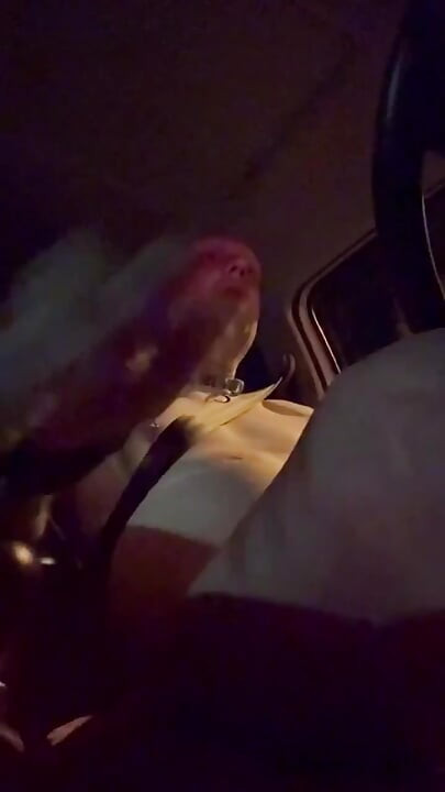 Slave Naked Driving in the Evening
