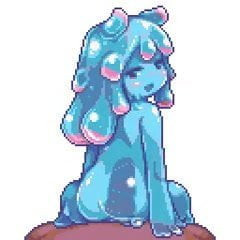 blue slime girl