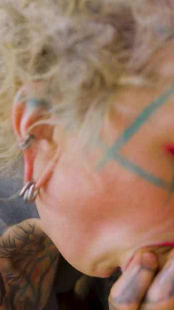 2 Hot Heavily Tattooed Teens Hard Fuck World Champion, ATM, Gapes, Facial