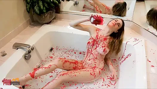 Heißes wachs in einem whirlpool