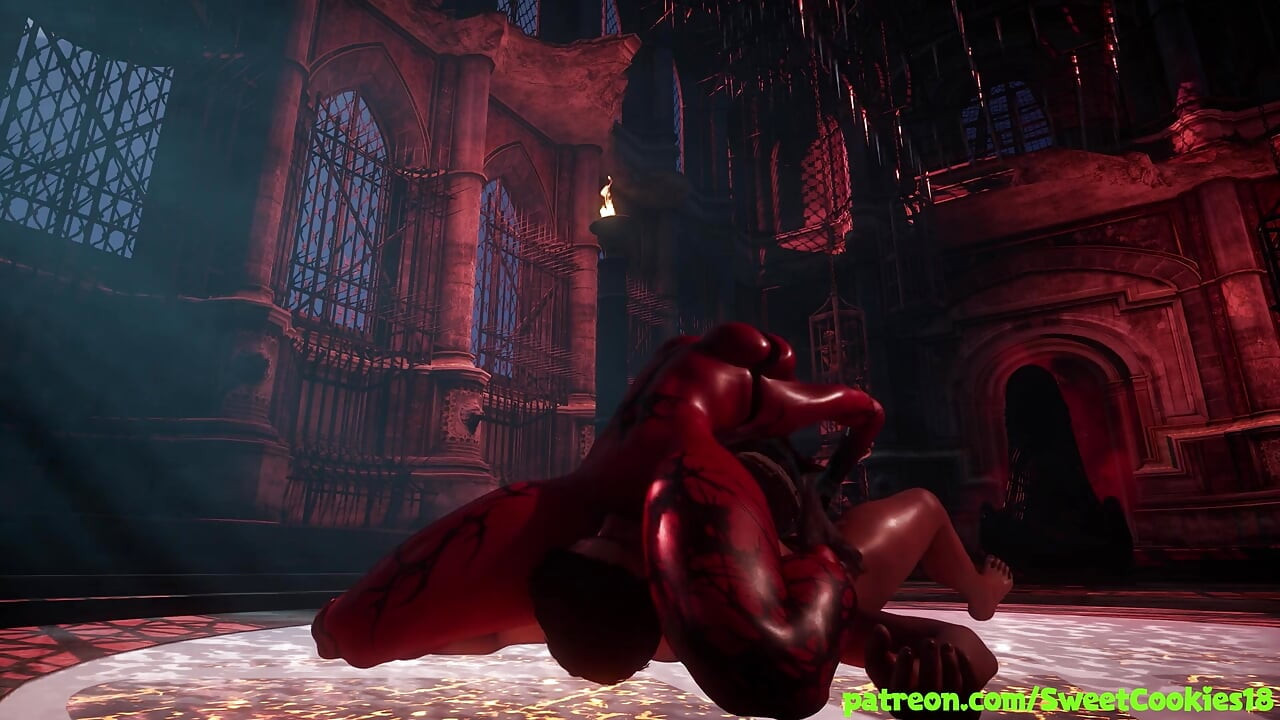 Quente Succubi Drena e domina em uma cena selvagem