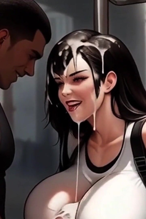 Tifa Gets Tittyfucked on the Midgar Train