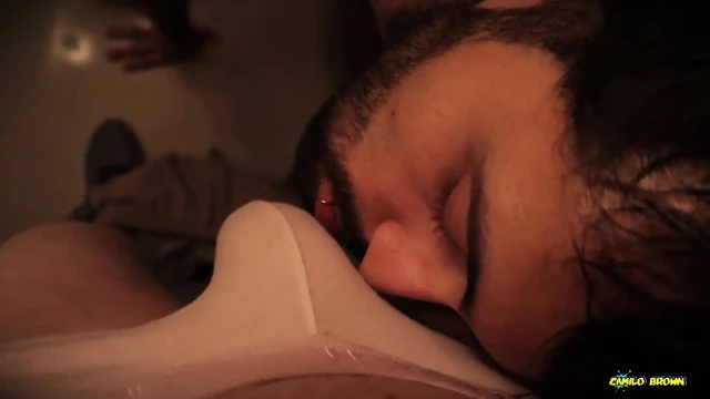 POV Blowjob Cum Eating Daddy Camilo Brown Sucking Big Cock Twink Nico Mucci