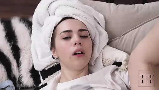 Dangerous Creampie! He Got so Deep Inside Me... Full Video 4K HD Tim Team