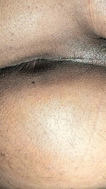 Close-up Deep BIG Butt Plug Masturbation Indian Brown  Tight Pink Asshole | Clip 3