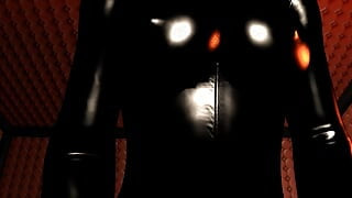 Mistress in Black Latex - POV Cowgirl