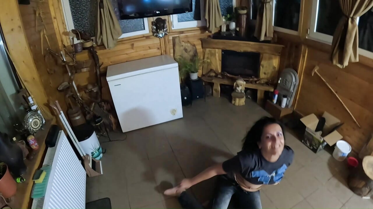 Tight Jeans Dance Slut Gagging Facefuck & Cum on My Tangas