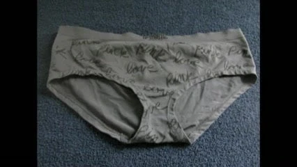 Grey Panty Cumshot 05