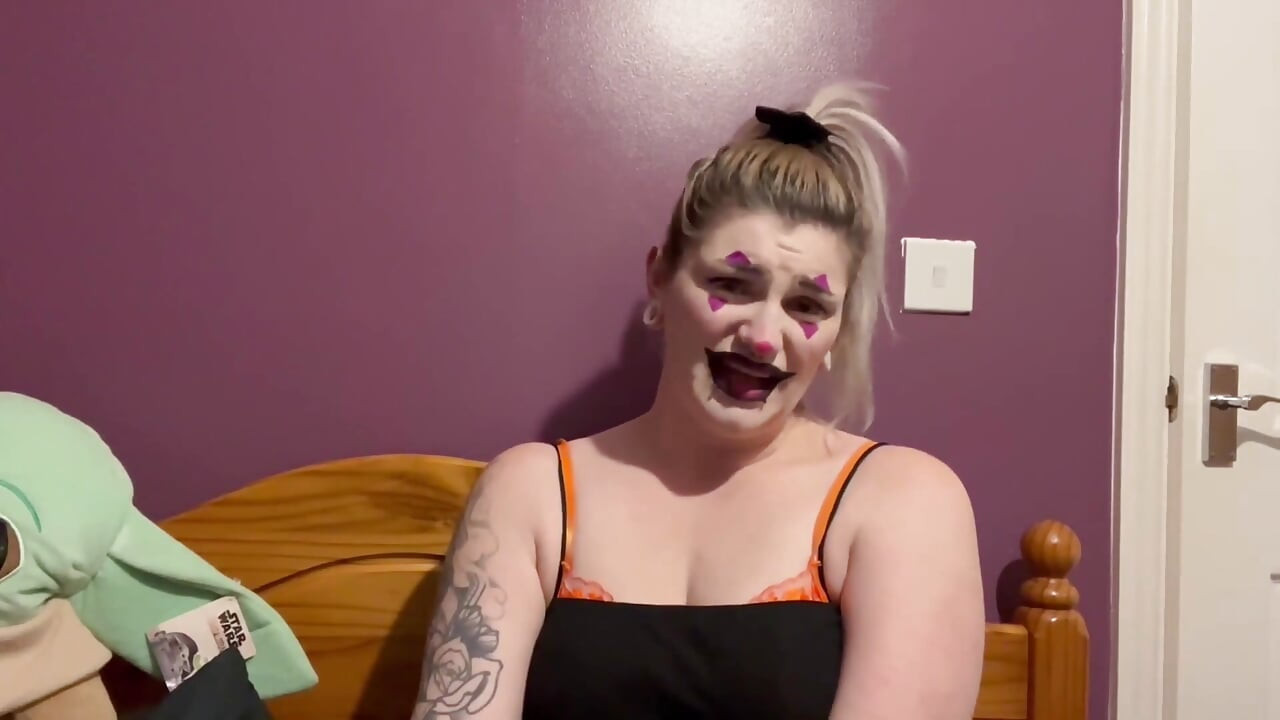 Clown Step-sister Spots You Creeping JOI Game