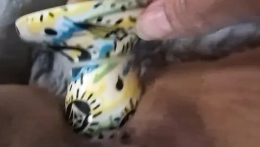 Close up MILF GILF Anal Solo Play DP Ending