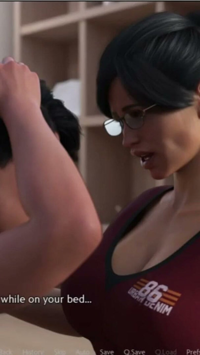 Walkthrough 3D game: student caresses the of a very beautiful woman with his tongue | Clip 1