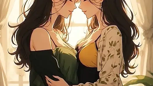 Ai Generated поцелуи мультфильма контент, видео без цензуры 18-летняя аниме-девушка, 3D порно мультфильм крупным планом от Kiidzy Animates