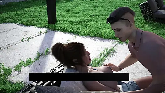 Mike Sucking Stepmom Boobs And Rubbing Her Pussy Near Pool