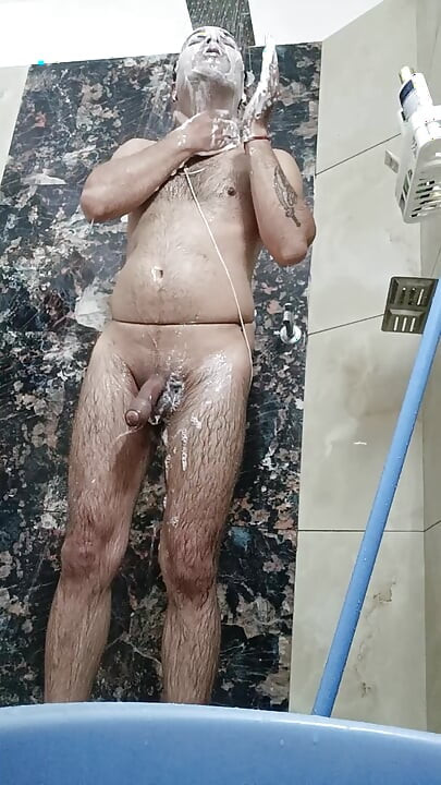 indian desi man enjoy sex and shower with police