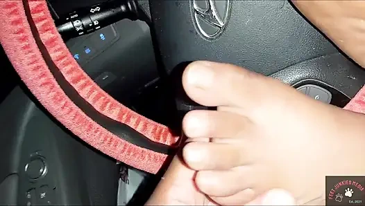 Sesi footjob kering nola car dengan hood creole que