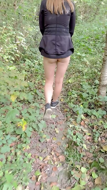 Naked girl in the forest