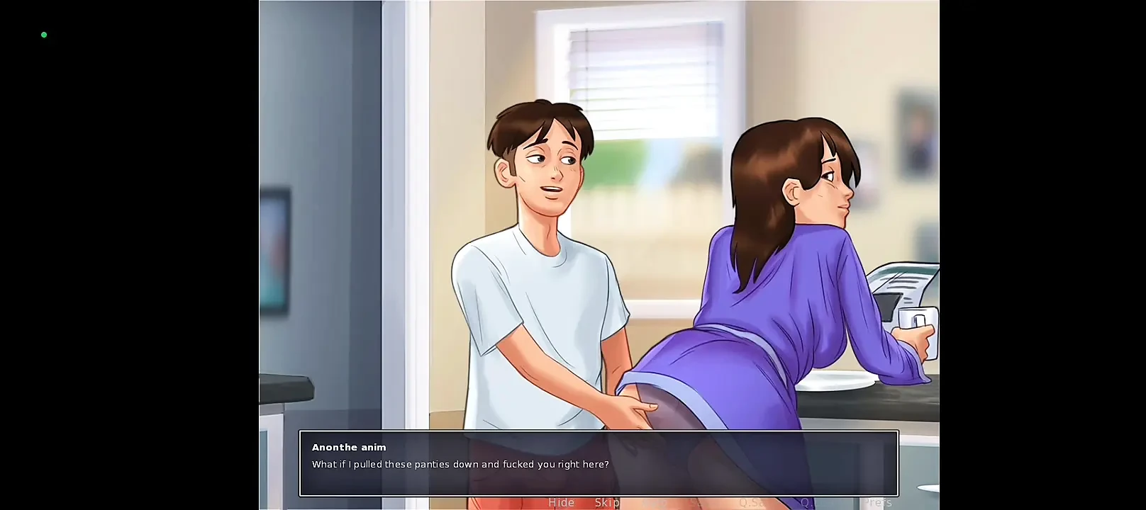 Stepmom with panties caught off guard - summertime saga